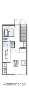 レオパレスウィル55【104号室】の間取り