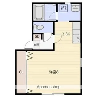 R・バロン【1階】の間取り