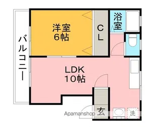 ホーエーハイツ【2階】の間取り