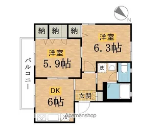グリーンヴィラ【1階】の間取り