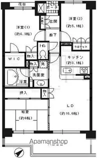エスティメゾン巣鴨【4階】の間取り
