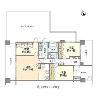 クリオレミントンハウス阿佐ヶ谷【12階】の間取り