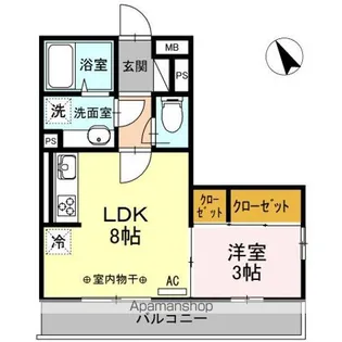 ハイム羽沢十番館【2階】の間取り