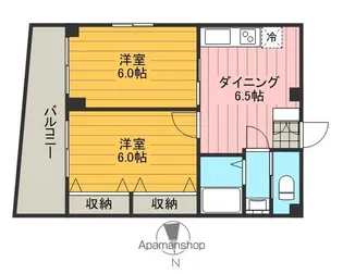 カーサ デ 立花 A棟【3階】の間取り