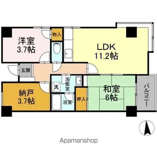 エイトジャパンシーダー【7階】の間取り