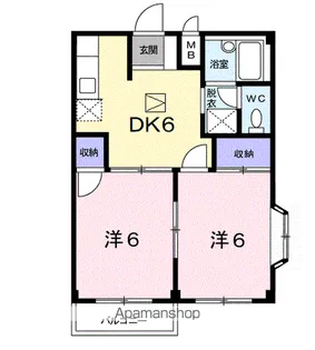 エルディム清水Ⅰ【1階】の間取り