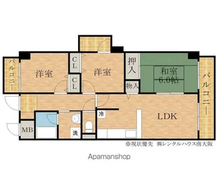 ロビン・ソング【805号室】の間取り