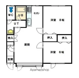 アルメリア【202号室】の間取り