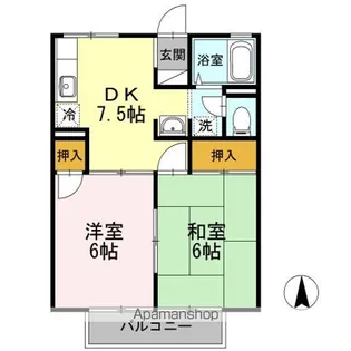 岡山県岡山市北区青江5丁目【アパート】の間取り