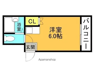メビウス香里レジデンス【1階】の間取り