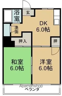 緑マンション【103号室】の間取り