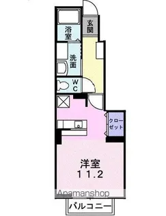 バレーフィールドⅡ【1階】の間取り