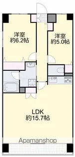 ル・サンク西市【1階】の間取り