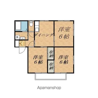 サニーヒルズ伊北 A棟【201号室】の間取り
