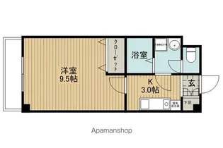 パークレジデンス諏訪【304号室】の間取り