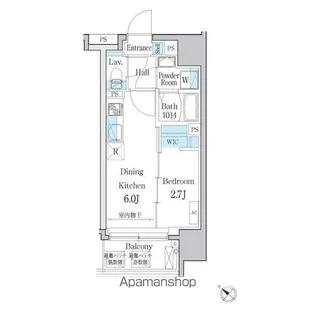 デュオメゾン文京白山【4階】の間取り