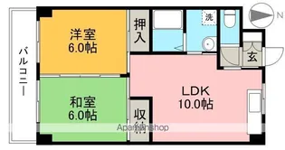 エスタンシア【4階】の間取り