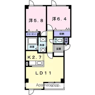 プロムナードF・M【1階】の間取り