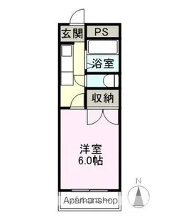 リバーサイド弐番館【3F号室】の間取り
