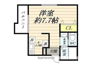 グランソレーユ横浜鶴見【205号室】の間取り