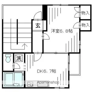 メナーエミネント【101号室】の間取り