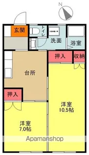 砂屋戸ハイツ【113号室】の間取り