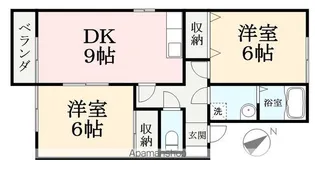 ルミナス・ヒルズ A棟【A203号室】の間取り