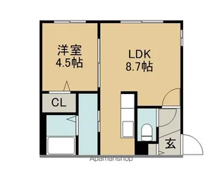 アウル(OWL)【3階】の間取り