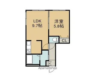 アトランティス朝日【4階】の間取り