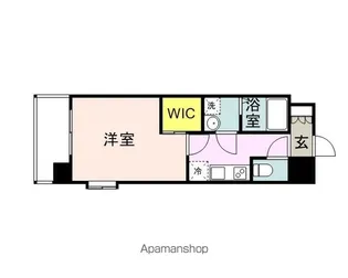 CAVANA TENJIN MINAMI(旧HMリバーサイド天神【7階】の間取り