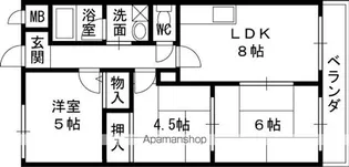 センチュリー壱番館【2階】の間取り