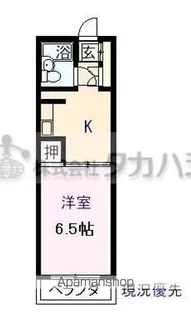 ABLE皆実【5階】の間取り