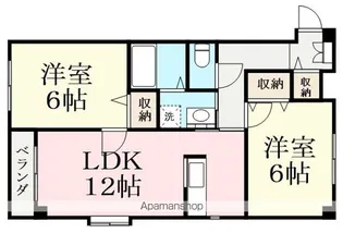 CASTLE M A棟【201号室】の間取り