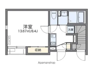 レオネクストシャルム唐沢【1階】の間取り