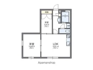 レオパレスクレストC【101号室】の間取り
