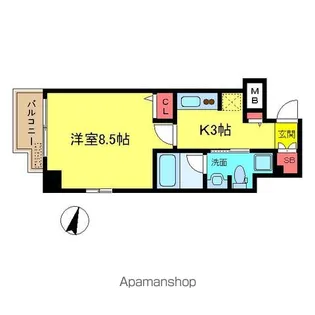 大阪府大阪市西区靱本町3丁目【マンション】の間取り
