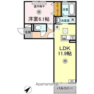 ソフィヤ コンフォール【1階】の間取り