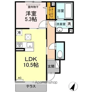 オルキス井口【1階】の間取り