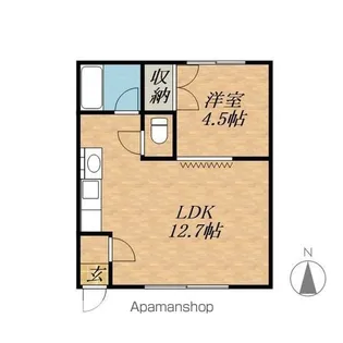 北海道帯広市西五条南13丁目【アパート】の間取り