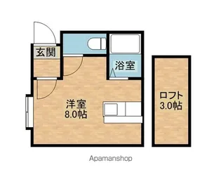 AMSスイート35B棟【203号室】の間取り