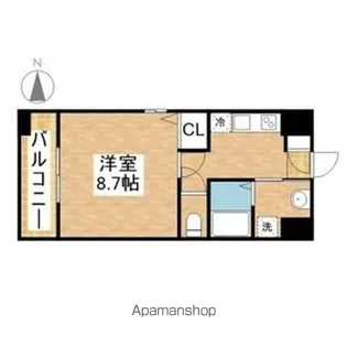 丹下キアーロ【8階】の間取り