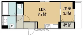 カラーズガーデン連坊【1階】の間取り