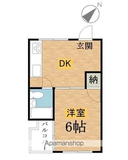 ハイツ・ロアール【207号室】の間取り