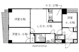 サンヴェール京都西陣【205号室】の間取り