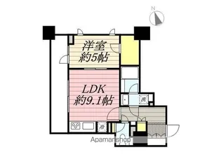 シティタワー横濱【6階】の間取り