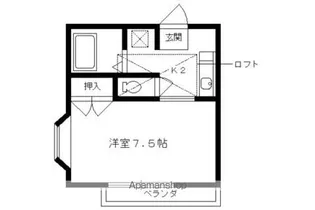 「レイクヴィラ北山」【202号室】の間取り