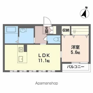カーサ グレイス【2階】の間取り