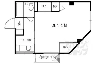 テラ・リーブリー梅津【2A号室】の間取り