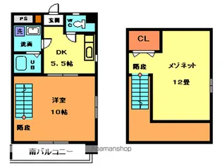 キャッスル千舟【805号室】の間取り
