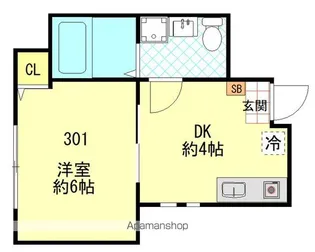 ソレイユ磯子(ソレイユイソゴ)【3階】の間取り